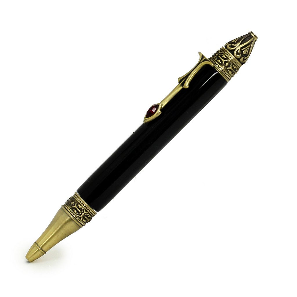 ART-PEN: Handcrafted Luxury Twist Pen - Deruta Perugino - Ant. Brass w 