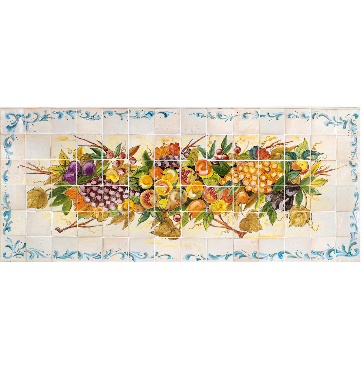 ANTICA DERUTA: WALL PANEL BACKSPLASH FRUTTA RINASCIMENTALE - Artistica.com