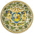 MAJOLICA CORNUCOPIA: Extra large wall plate with crest (28D) - Artistica.com