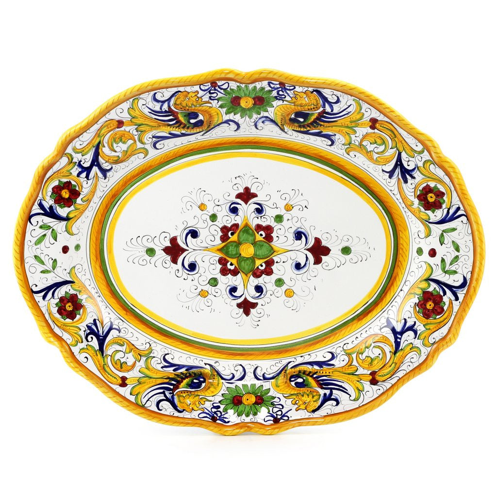 RAFFAELLESCO DELUXE: Large Oval Platter - Artistica.com