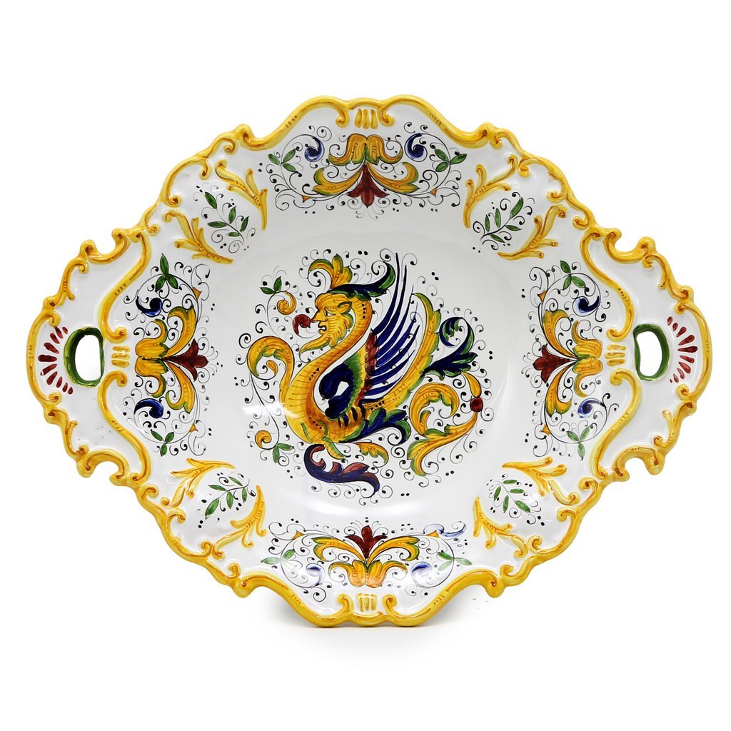 RAFFAELLESCO DELUXE: Oval Tray with Handles [R] - Artistica.com