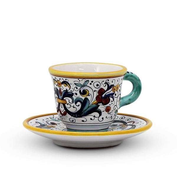 Sorrento Pottery - Espresso Cup(3fl.oz)With Saucer Made/Painted by hand in  Italy