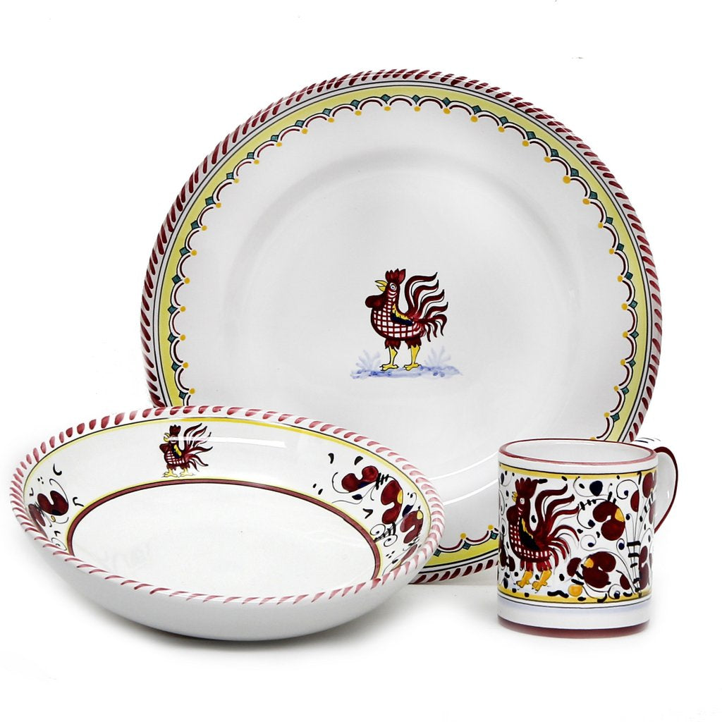 Vintage clearance rooster plates