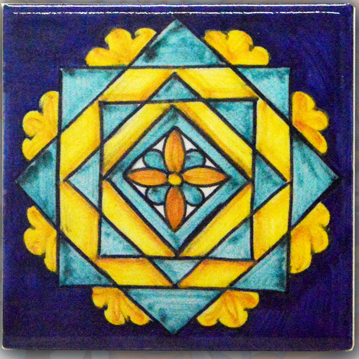 FRANCESCA NICCACCI: Deruta Vario Hand Painted Wall Tile - Artistica.com