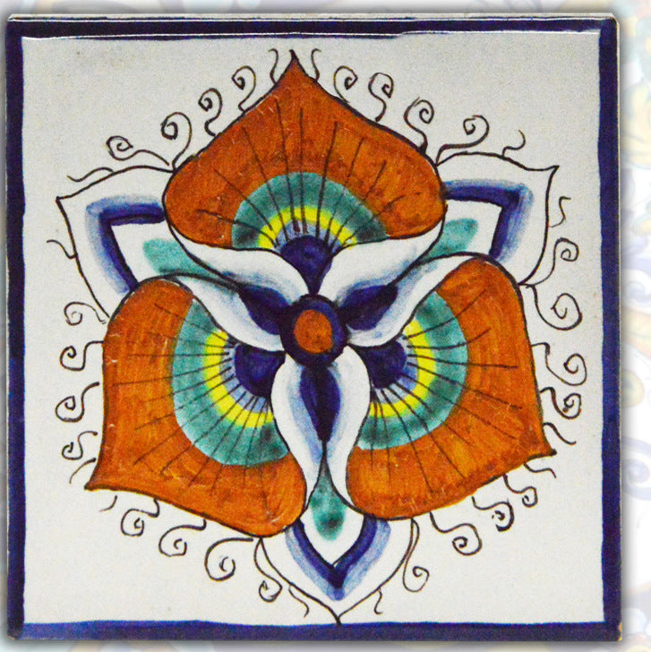 FRANCESCA NICCACCI: Deruta Vario Hand Painted Wall Tile - Artistica.com