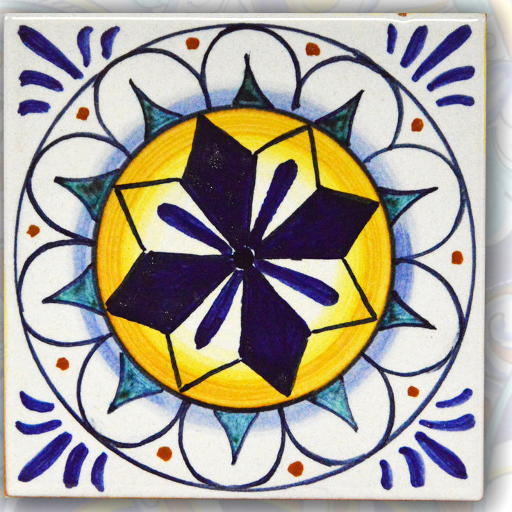 FRANCESCA NICCACCI: Deruta Vario Hand Painted Wall Tile - Artistica.com