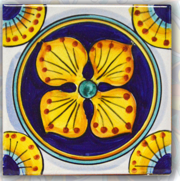 FRANCESCA NICCACCI: Deruta Vario Hand Painted Wall Tile - Artistica.com